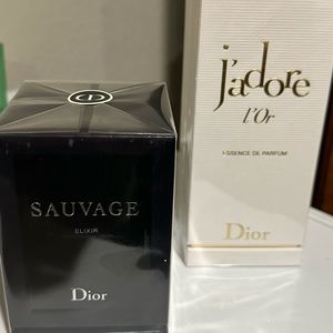 Two perfumes from Dior new not open